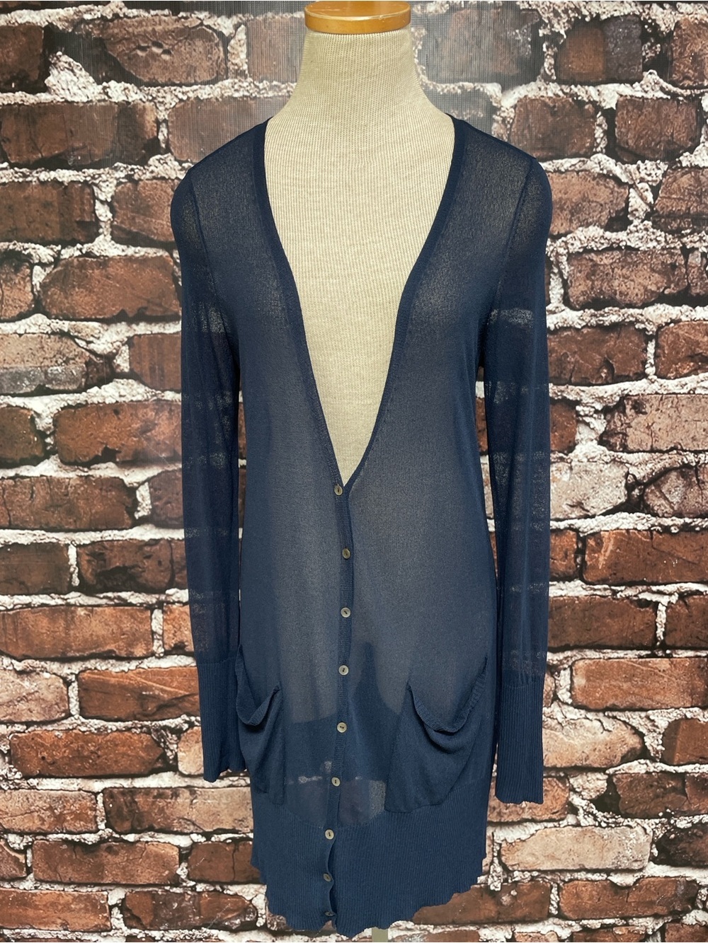 Eileen Fisher Lightweight Cardigan Sweater Tunic Duster Size Small